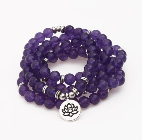 Amethyst Mala 108 Prayer Bracelet