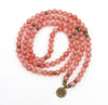 Jade Watermelon 108 Mala Stone Bracelet