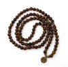 Tiger Eye Mala Stone 108 Bead Bracelet