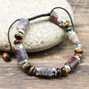 Raw Tiger's Eye Crystal Adjustable Bracelet